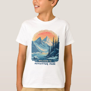 Camiseta Bienvenidos al Parque Nacional Canadiense Auyuittu