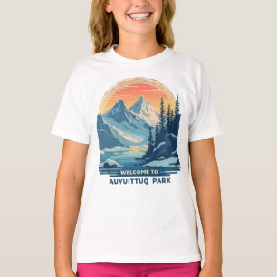 Camiseta Bienvenidos al Parque Nacional Canadiense Auyuittu