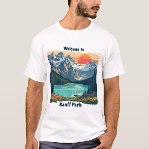 Camiseta Bienvenidos al Parque Nacional Canadiense Banff