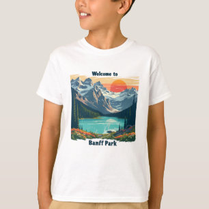 Camiseta Bienvenidos al Parque Nacional Canadiense Banff