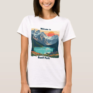 Camiseta Bienvenidos al Parque Nacional Canadiense Banff