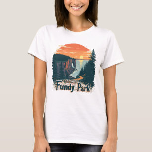 Camiseta Bienvenidos al Parque Nacional Canadiense Fundy