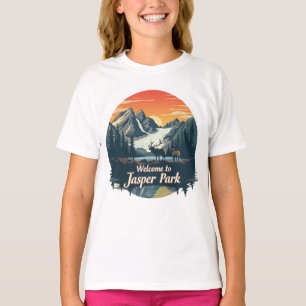 Camiseta Bienvenidos al Parque Nacional Canadiense Jasper
