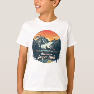 Camiseta Bienvenidos al Parque Nacional Canadiense Jasper