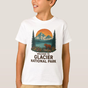 Camiseta Bienvenidos al Parque Nacional del Glaciar Embroid