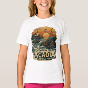 Camiseta Bienvenidos al parque nacional Embroidery Acadia p