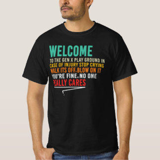 Camiseta Bienvenidos al patio de recreo de la Generación X