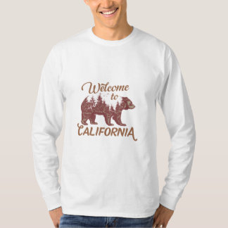 Camiseta Bienvenidos al periódico forestal de osos de Calif