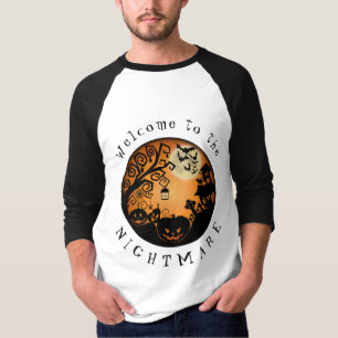 Camiseta Bienvenidos al Personalizado de la Calabaza de Hal
