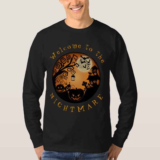 Camiseta Bienvenidos al Personalizado de la Calabaza de Hal (Anverso)