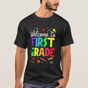 Camiseta Bienvenidos Al Primer Grado De Vuelta A Los Maestr