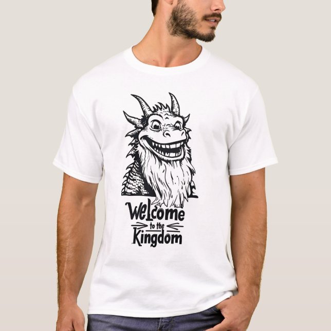 Camiseta Bienvenidos al Reino - Dragón (Anverso)