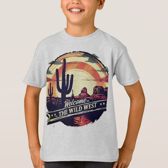 Camiseta Bienvenidos al Salvaje Oeste (Anverso)