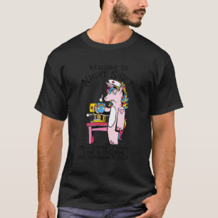 Camiseta Bienvenidos Al Turno De Noche Donde Todos Los Días