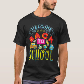 Camiseta Bienvenidos De Nuevo A La Escuela Divertidos Profe