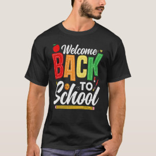 Camiseta Bienvenidos De Nuevo A La Escuela Docente Día De L