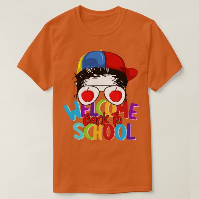 Camiseta Bienvenidos De Nuevo A La Escuela Infantil Preesch (Diseño del anverso)