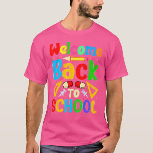 Camiseta Bienvenidos de nuevo a la escuela   Profesores Est