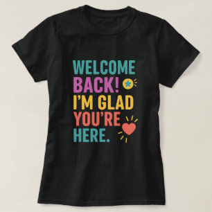 Camiseta Bienvenidos De Nuevo A La Escuela, Regalo De Aprec