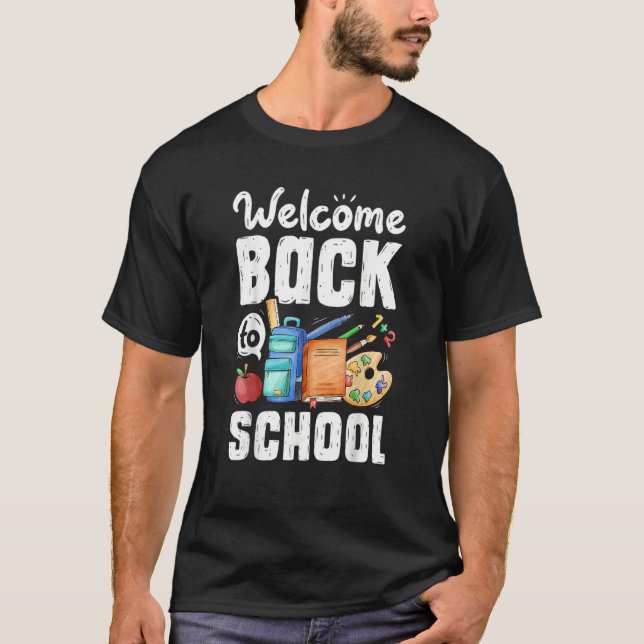 Camiseta Bienvenidos De Nuevo A Las Estudiantes Escolares (Anverso)