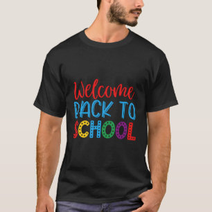 Camiseta Bienvenidos De Nuevo A Los Estudiantes Escolares