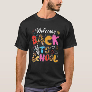 Camiseta Bienvenidos De Nuevo A Los Estudiantes Escolares