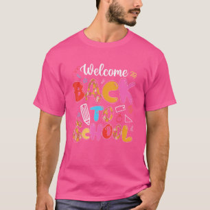 Camiseta Bienvenidos De Nuevo A Los Estudiantes Escolares