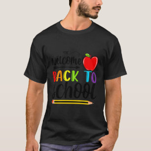 Camiseta Bienvenidos De Nuevo A Los Estudiantes Escolares