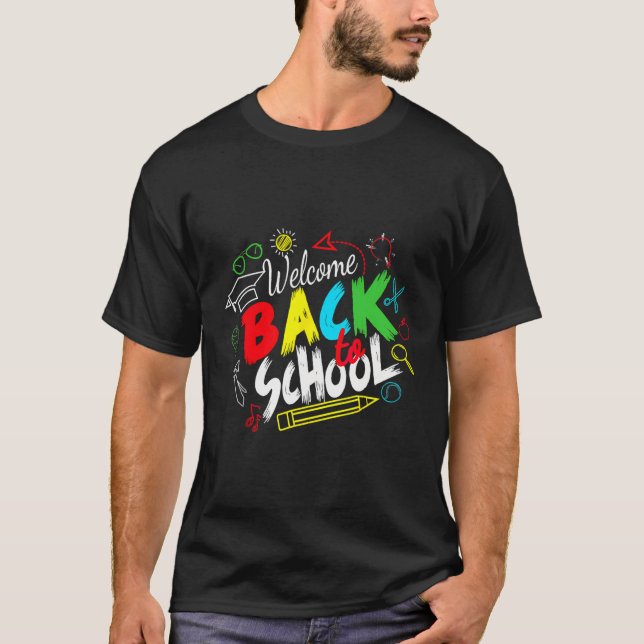 Camiseta Bienvenidos De Nuevo A Los Profesores De La Escuel (Anverso)