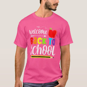 Camiseta Bienvenidos De Nuevo Al Primer Día De La Escuela P