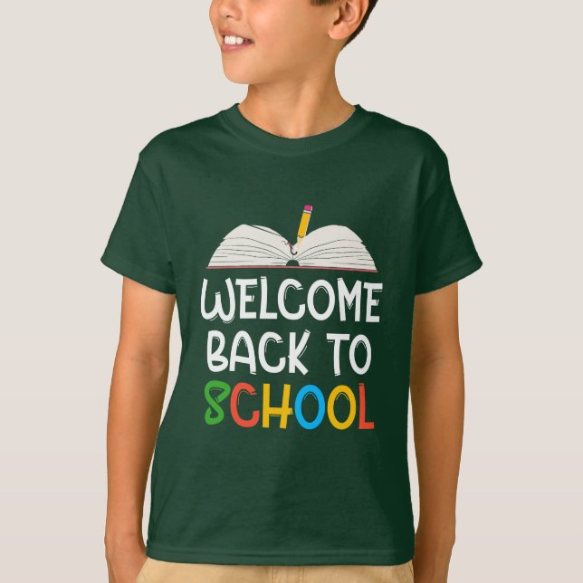 CAMISETA BIENVENIDOS DE REGRESO A LA ESCUELA (Anverso)