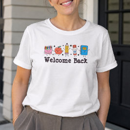 Camiseta Bienvenidos de vuelta a la escuela Amigos de útile