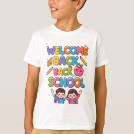 Camiseta BIENVENIDOS DE VUELTA A LA ESCUELA - Niños colorid