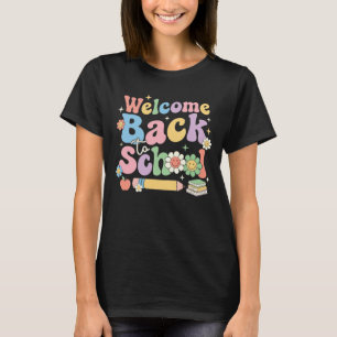 Camiseta Bienvenidos de vuelta a la escuela primer día de e