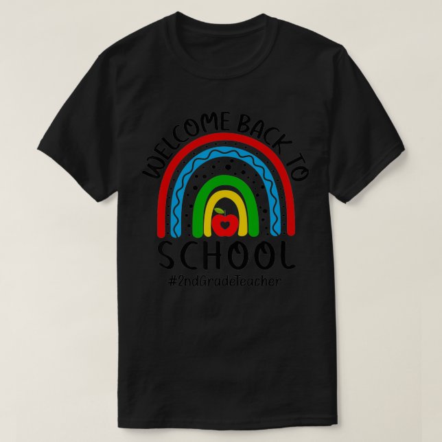 Camiseta Bienvenidos de vuelta a la escuela profesora de se (Diseño del anverso)