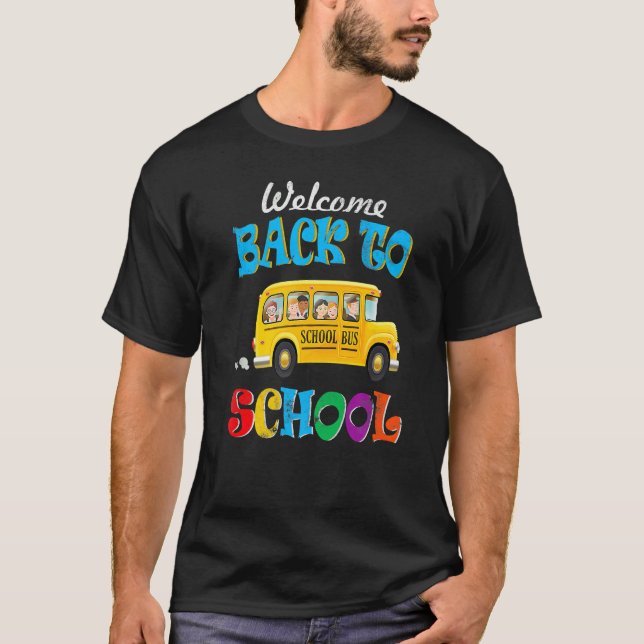 Camiseta Bienvenidos De Vuelta Al Chico Mens, Conductor De  (Anverso)