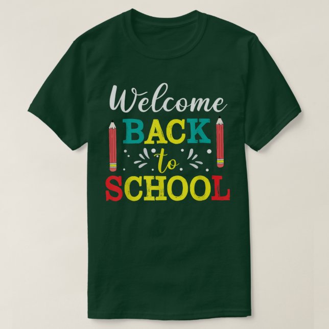 Camiseta Bienvenidos de vuelta al Colegio Primeros Estudian (Diseño del anverso)