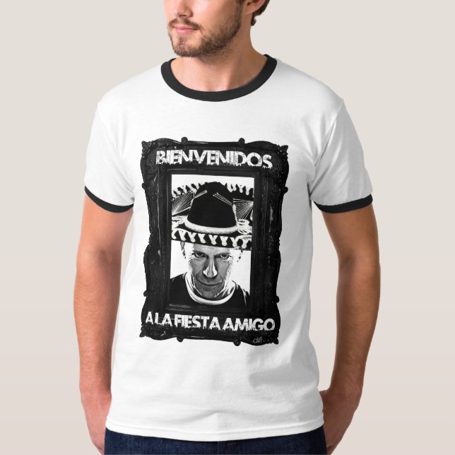 Camiseta Bienvenidos un amigo de la fiesta del La (Anverso)