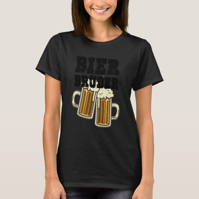 Camiseta Bier Brüder drinking and party motif groups (Anverso)