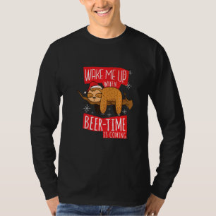 Camiseta Bier Faultier Spruch Despiértame Cuando Sea La Ho