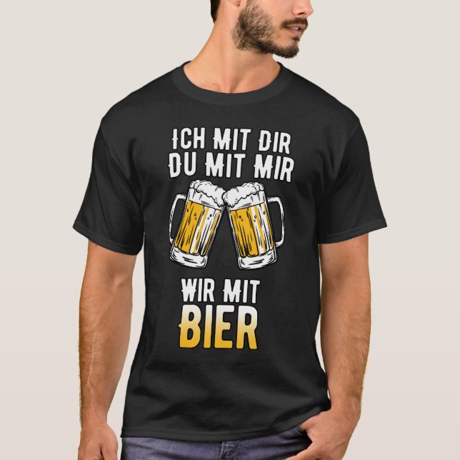Camiseta Bier Spruch Saufen Alkohol Betrinken Biertrinker (Anverso)