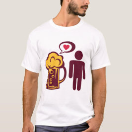 Camiseta biere alcool aime love personnage boire