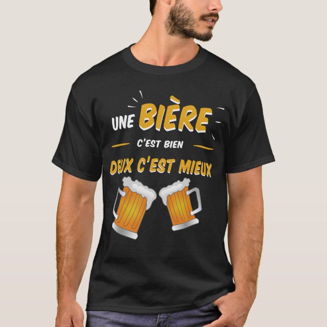 Camiseta Bière cadeau humour (Anverso)