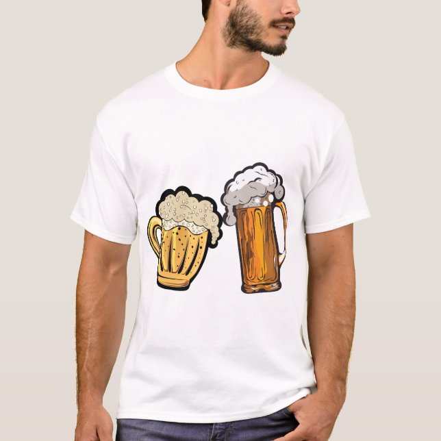 Camiseta biere chope mousse binouze alcool apero ensemble 5 (Anverso)