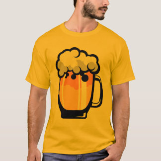 Camiseta biere mousse chope binouze alcool verre 2310_U