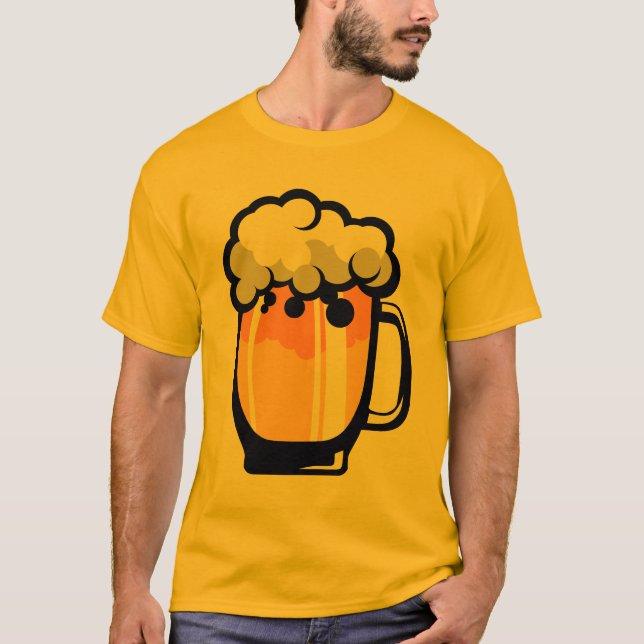 Camiseta biere mousse chope binouze alcool verre 2310_U (Anverso)