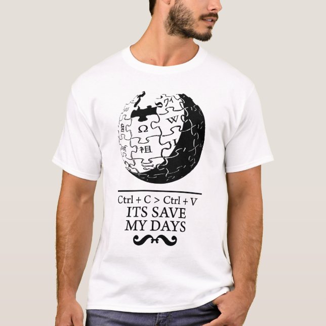 Camiseta biet: reserva del wikipedia mis días (Anverso)