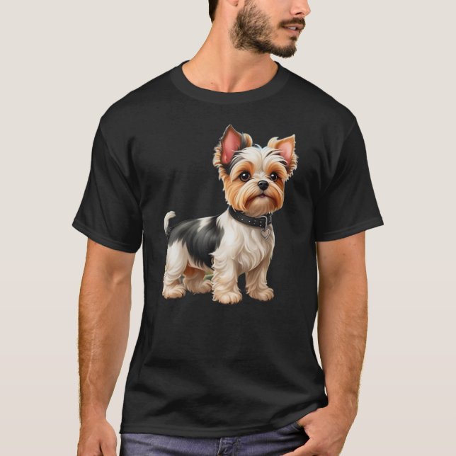Camiseta Biewer Terrier Design Dog (Anverso)