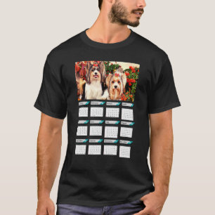 Camiseta Biewer Terrier Puppies Calendario 2023