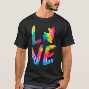 Camiseta Biewer Terrier Tie Dye Love Dog Mom Dad